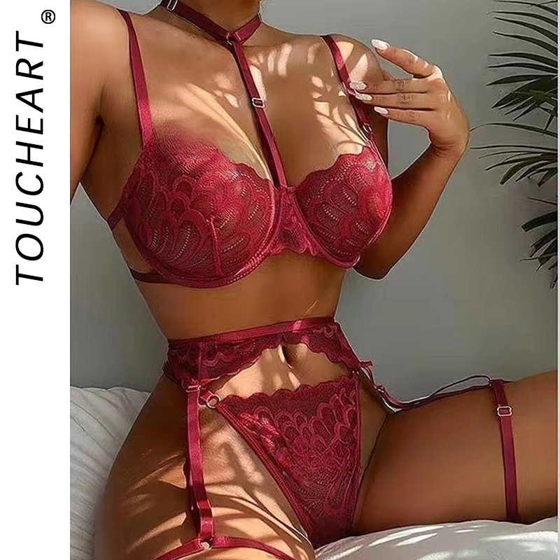 Garter Belt Set - Toucheart Sexy Interessante Unterwäsche Für Frauen