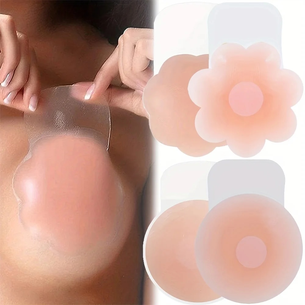 Silicone Bra Adhesive - 1Pairs Silikon Nippel Abdeckung Lift Up