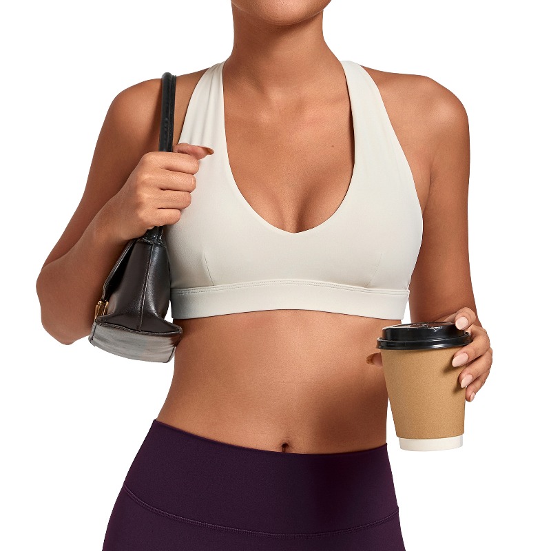 Sports Bra High Impact - Samless Damen Sport-BHs für Fitness-Workouts, stützend,