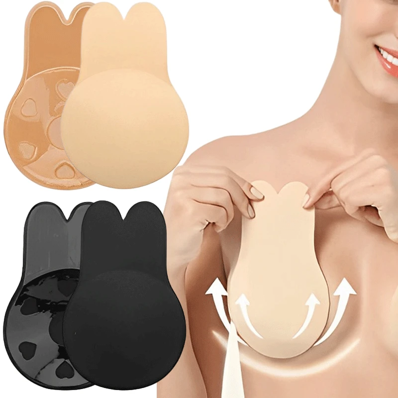 Silicone Bra Adhesive - Frauen Push-Up Bhs Selbstklebende Silikon Trägerlosen