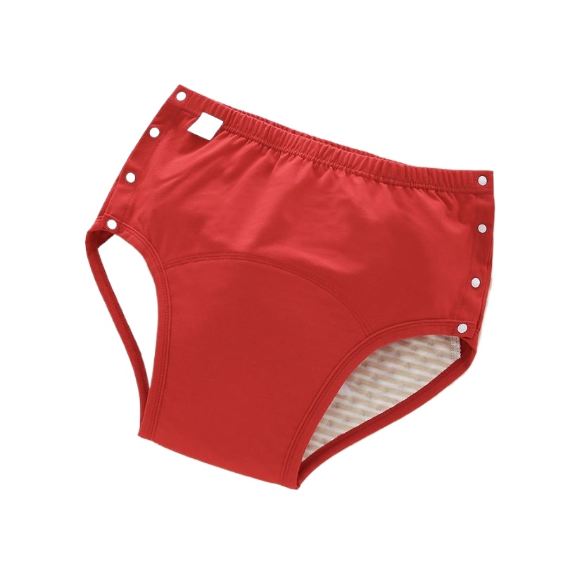 Period Panty Absorbent - Waschbare Erwachsenenwindeln Wiederverwendbare Inkontinenzhosen Menstruations-Periodenunterwäsche Weiche
