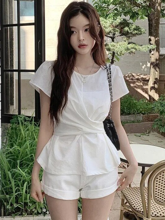 Corset Waist Cinch - Modischer, schicker, taillierter Gürtel-Pullover im koreanischen