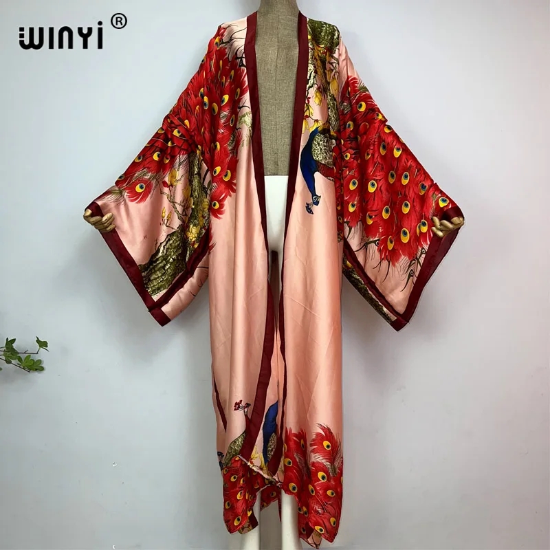 Robe Silk Women - WINYI 2026 Sommer Damen Cardigan Cocktail-Kleid