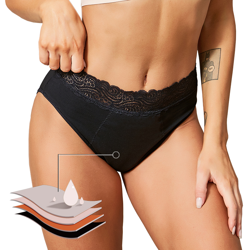 Baumwollbequeme, umweltfreundl – Period Panty Absorbent Bewertung und Preis