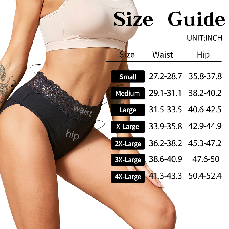 Baumwollbequeme, umweltfreundl – Period Panty Absorbent Bewertung und Preis