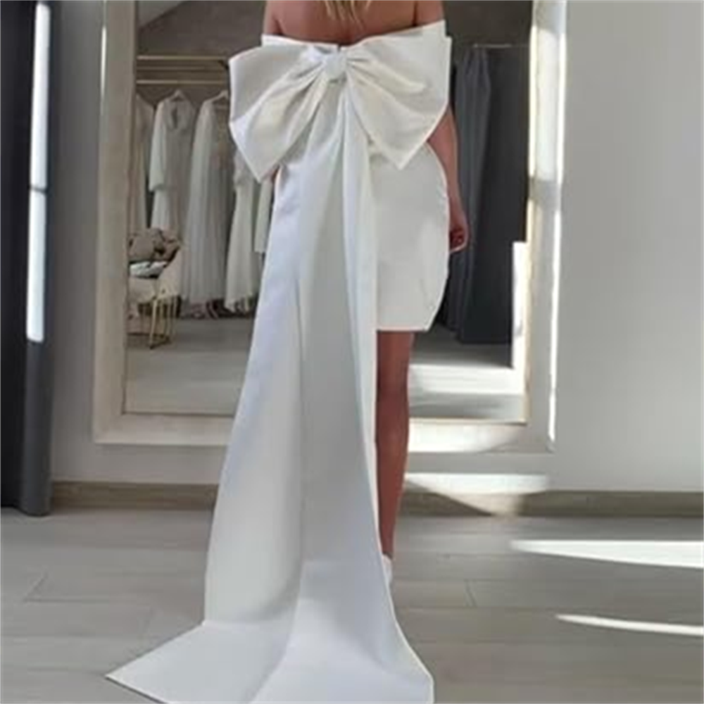 Liebe elegante große Schleife  – Robe Silk Women Bewertung und Preis